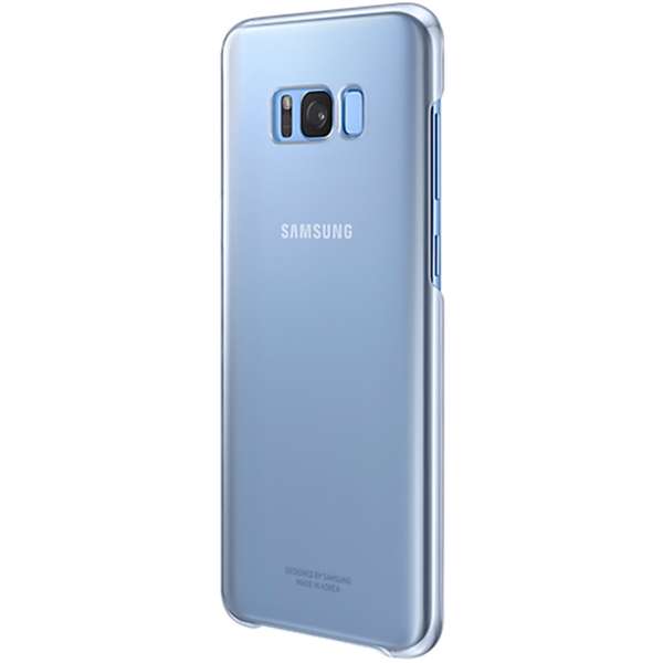 Capac protectie spate Samsung Clear Cover pentru Galaxy S8 G950, Albastru
