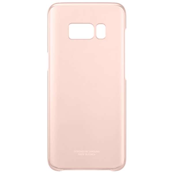 Capac protectie spate Samsung Clear Cover pentru Galaxy S8 G950, Roz