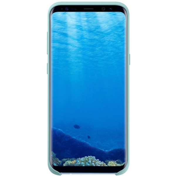 Capac protectie spate Samsung Silicone Cover pentru Galaxy S8 Plus G955, Albastru