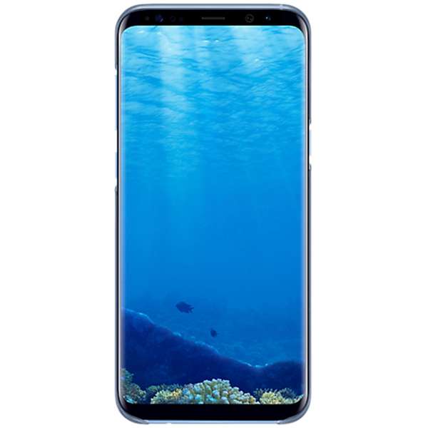 Capac protectie spate Samsung Clear Cover pentru Galaxy S8 Plus G955, Albastru