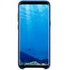 Capac protectie spate Samsung Alcantara Cover pentru Galaxy S8 G950, Albastru