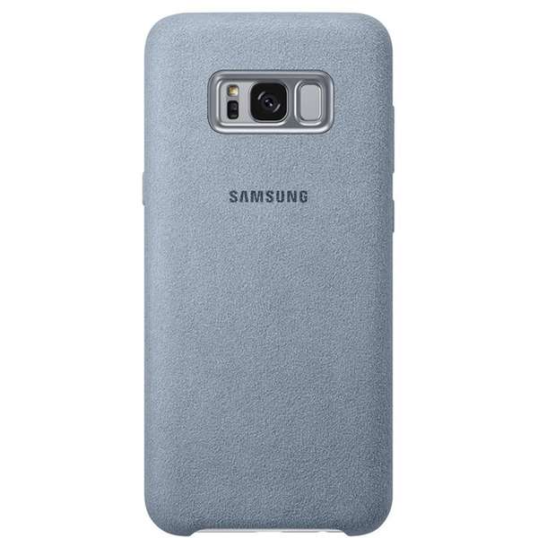 Capac protectie spate Samsung Alcantara Cover pentru Galaxy S8 G950, Verde Menta