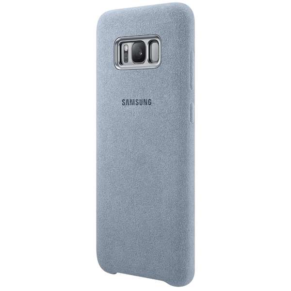 Capac protectie spate Samsung Alcantara Cover pentru Galaxy S8 G950, Verde Menta