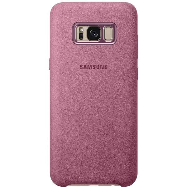 Capac protectie spate Samsung Alcantara Cover pentru Galaxy S8 G950, Roz