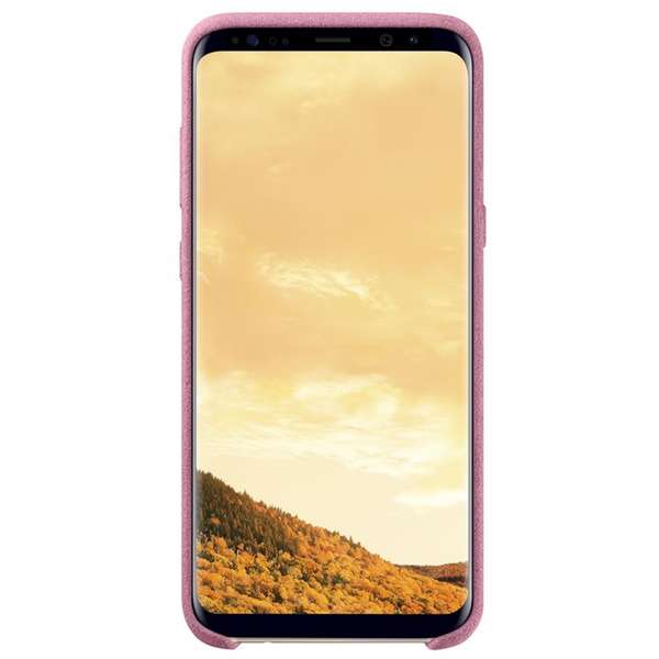 Capac protectie spate Samsung Alcantara Cover pentru Galaxy S8 G950, Roz