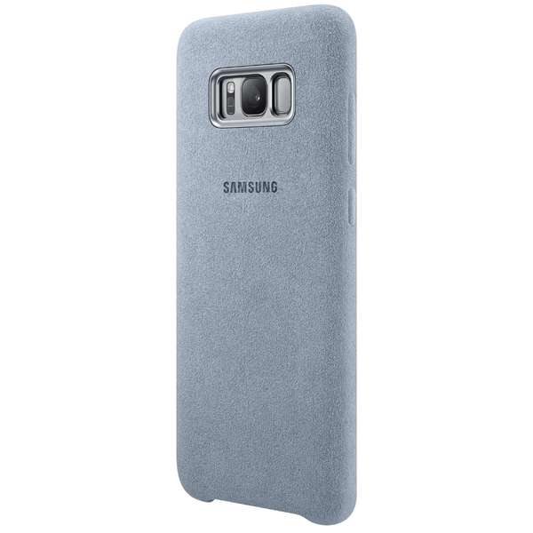 Capac protectie spate Samsung Alcantara Cover pentru Galaxy S8 Plus G955, Verde Menta