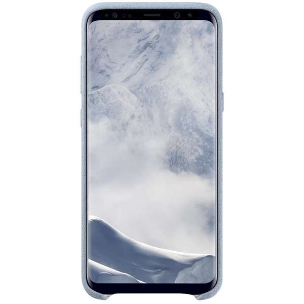 Capac protectie spate Samsung Alcantara Cover pentru Galaxy S8 Plus G955, Verde Menta