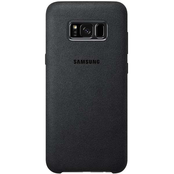 Capac protectie spate Samsung Alcantara Cover pentru Galaxy S8 Plus G955, Argintiu