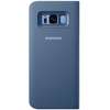 Husa Samsung LED Flip Wallet pentru Galaxy S8 Plus G955, Albastru