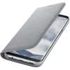 Husa Samsung LED Flip Wallet pentru Galaxy S8 Plus G955, Argintiu