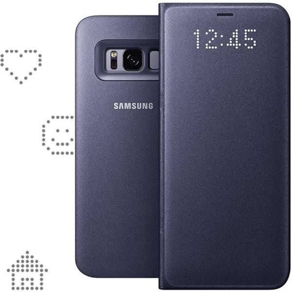 Husa Samsung LED Flip Wallet pentru Galaxy S8 Plus G955, Violet