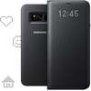 Husa Samsung LED Flip Wallet pentru Galaxy S8 G950, Negru