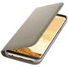 Husa Samsung LED Flip Wallet pentru Galaxy S8 G950, Gold