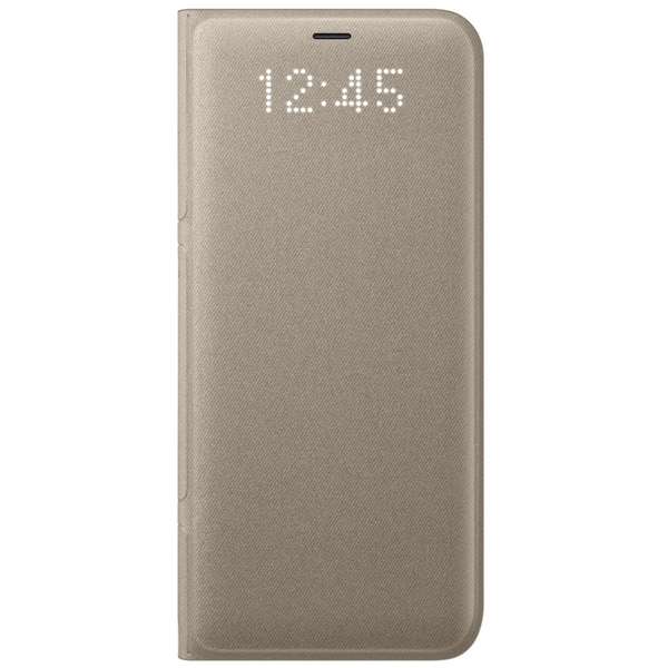 Husa Samsung LED Flip Wallet pentru Galaxy S8 G950, Gold