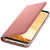 Husa Samsung LED Flip Wallet pentru Galaxy S8 G950, Roz