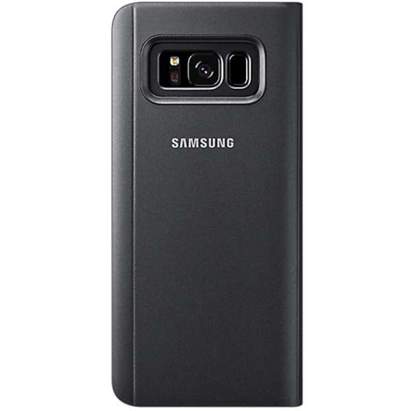 Husa Samsung Clear View Cover pentru Galaxy S8 G950, Negru