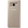 Husa Samsung Clear View Cover pentru Galaxy S8 G950, Auriu