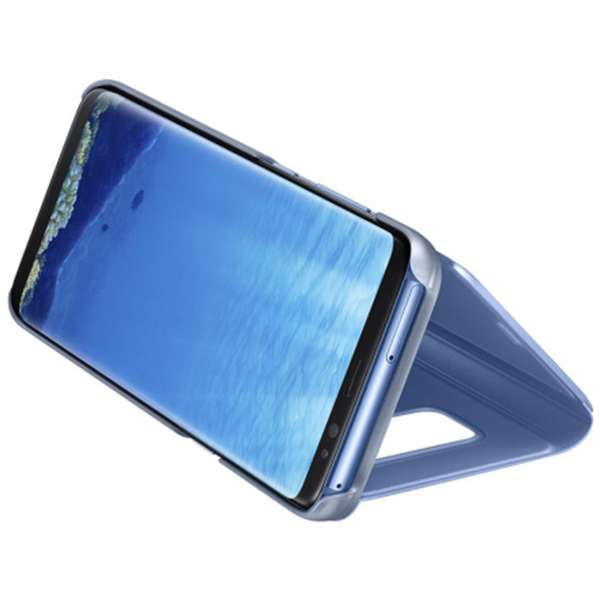 Husa Samsung Clear View Cover pentru Galaxy S8 G950, Albastru