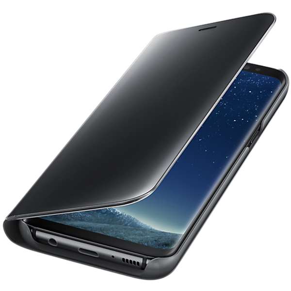 Husa Samsung Clear View Cover pentru Galaxy S8 Plus G955, Negru