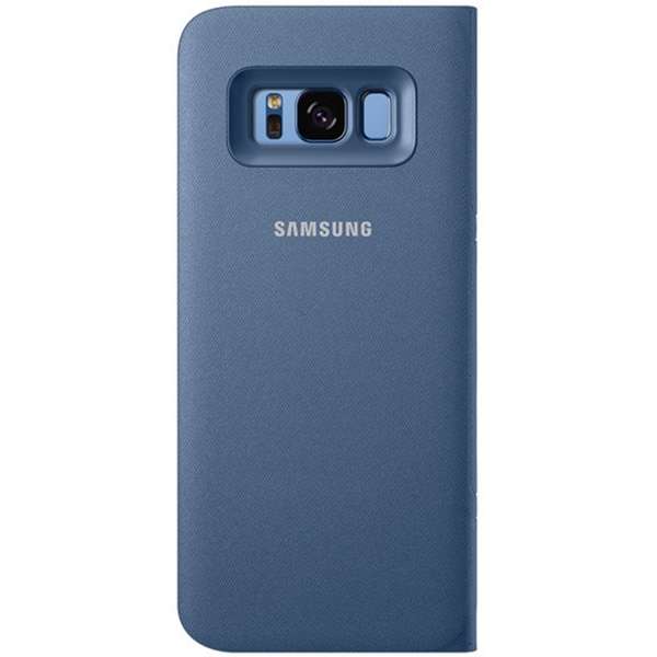 Husa Samsung Clear View Cover pentru Galaxy S8 Plus G955, Albastru