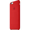Capac protectie spate Apple Silicone Case pentru iPhone 6s Plus, Red