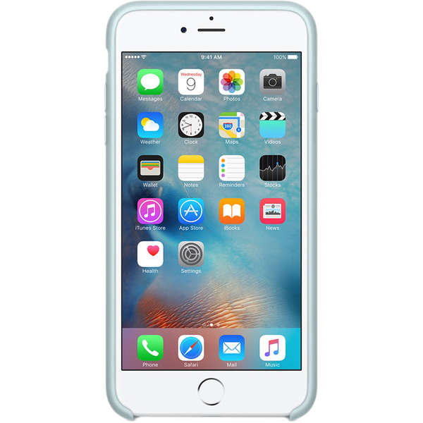 Capac protectie spate Apple Silicone Case pentru iPhone 6s Plus, Turcoaz