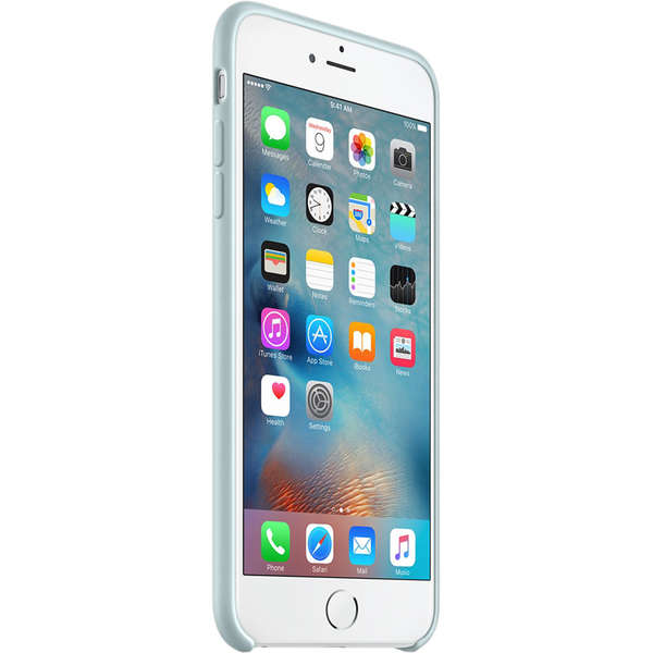 Capac protectie spate Apple Silicone Case pentru iPhone 6s Plus, Turcoaz