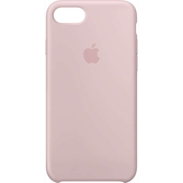 Capac protectie spate Apple Silicone Case pentru iPhone 7, Roz Sand