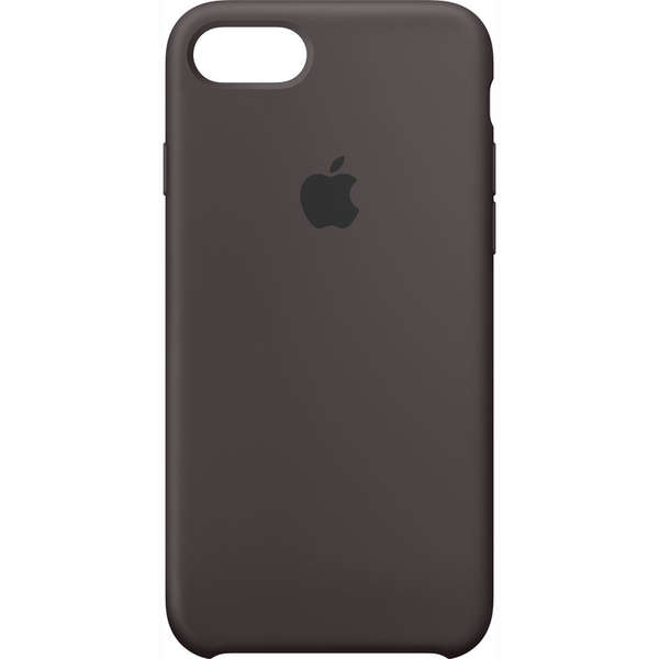 Capac protectie spate Apple Silicone Case pentru iPhone 7, Gri Cocoa