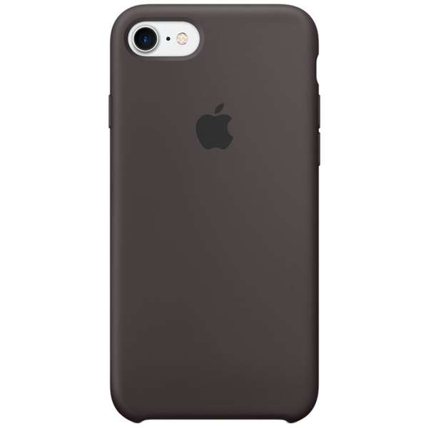 Capac protectie spate Apple Silicone Case pentru iPhone 7, Gri Cocoa