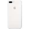 Capac protectie spate Apple Silicone Case pentru iPhone 7 Plus, Alb