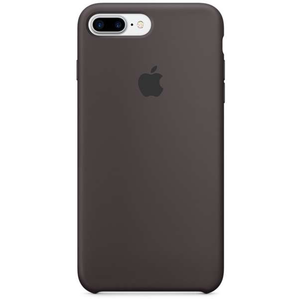 Capac protectie spate Apple Silicone Case pentru iPhone 7 Plus, Gri Cocoa
