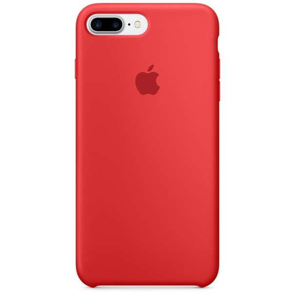 Capac protectie spate Apple Silicone Case pentru iPhone 7 Plus, Rosu
