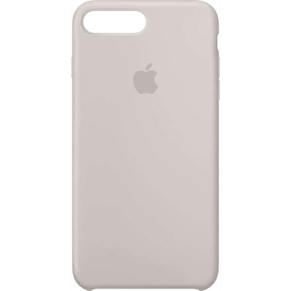 Capac protectie spate Apple Silicone Case pentru iPhone 7 Plus, Gri deschis