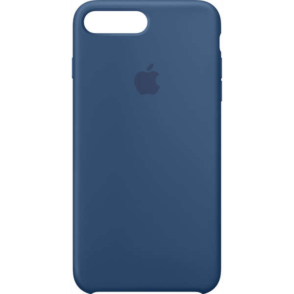 Capac protectie spate Apple Silicone Case pentru iPhone 7 Plus, Albastru Ocean
