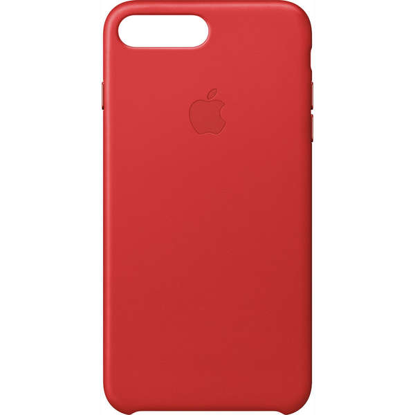 Capac protectie spate Apple Leather Case pentru iPhone 7 Plus, Rosu