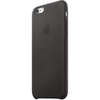 Capac protectie spate Apple Leather Case pentru iPhone 6s Plus, Negru