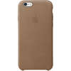 Capac protectie spate Apple Leather Case pentru iPhone 6s Plus, Maro