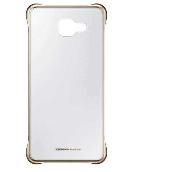 Capac protectie spate Samsung Clear Cover pentru Galaxy A5 2016 A510, Auriu