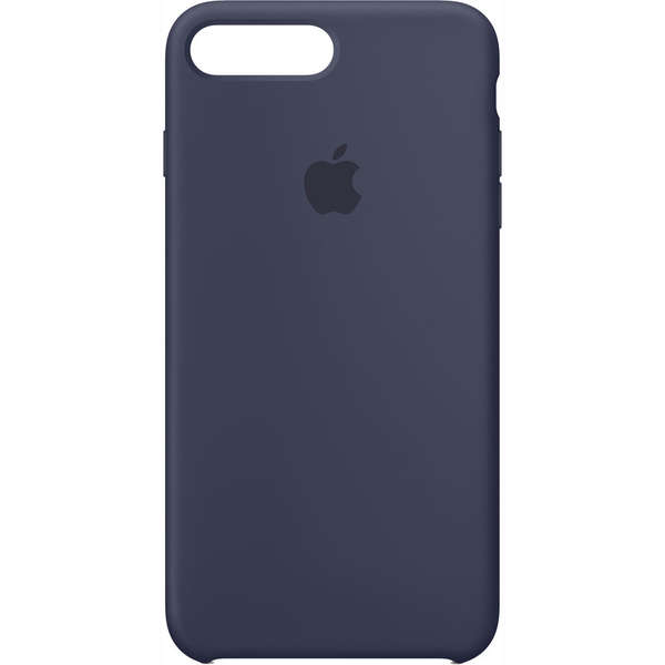 Capac protectie spate Apple Silicone Case pentru iPhone 7 Plus, Midnight Blue