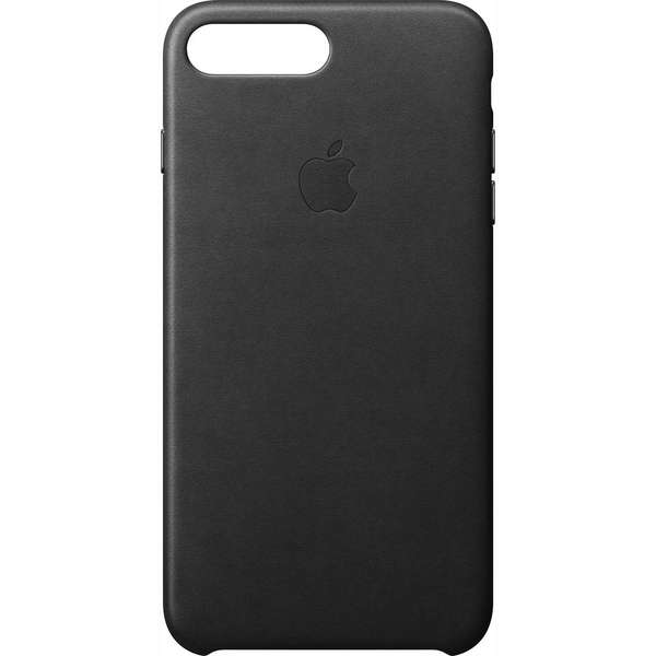 Capac protectie spate Apple Leather Case pentru iPhone 7 Plus, Negru