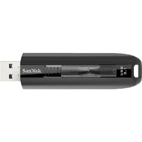 Memorie USB SanDisk Extreme GO, 128GB, USB 3.1, Negru