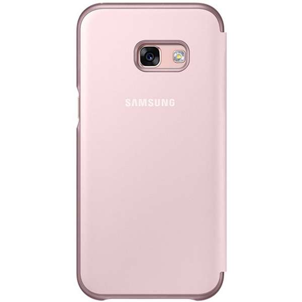Husa Samsung Neon Flip Cover pentru Galaxy A3 2017 A320, Roz