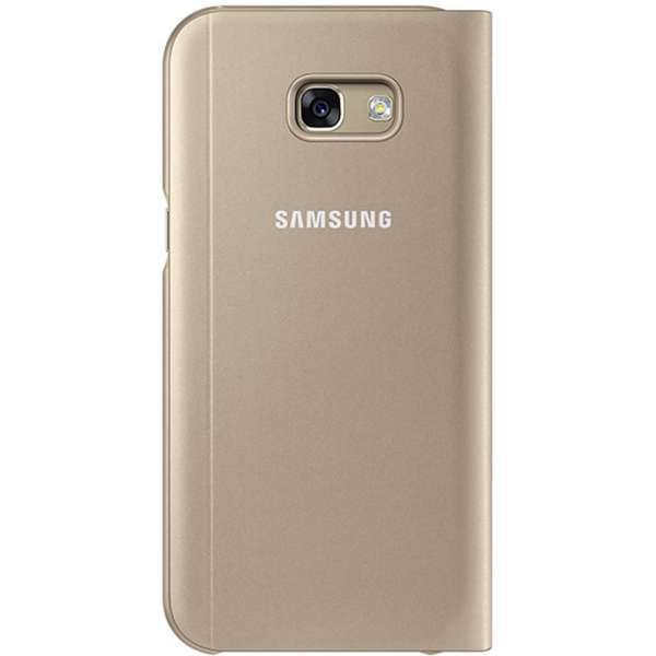 Husa Samsung S-View Cover pentru Galaxy A5 2017 A520, Auriu