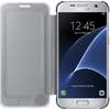 Husa Samsung Clear View Cover pentru Galaxy S7 G930, Argintiu