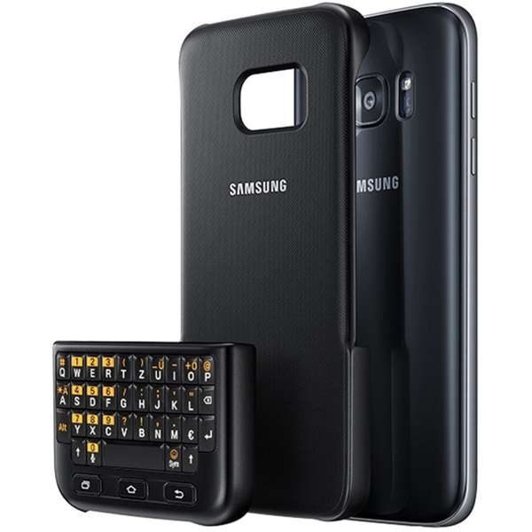 Capac protectie spate cu tastatura QWERTY Samsung pentru Galaxy S7 G930, Negru