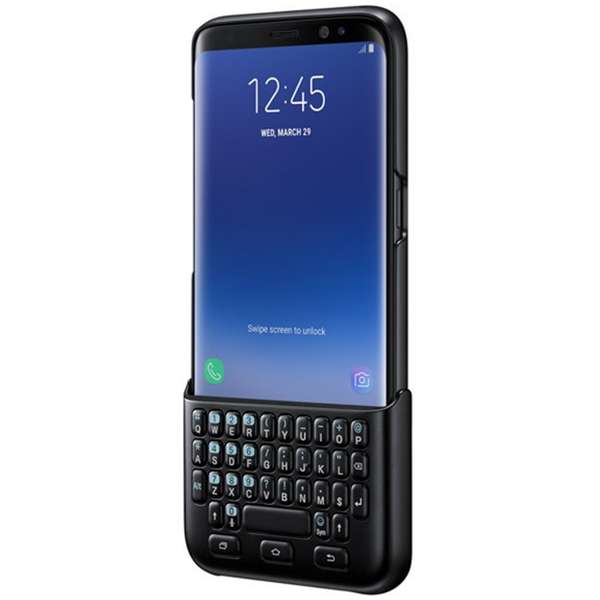 Capac protectie spate cu tastatura QWERTY Samsung pentru Galaxy S8 Plus G955, Negru