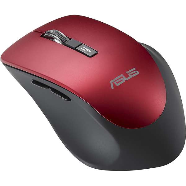 Mouse Asus WT425, wireless, 6 butoane, Red