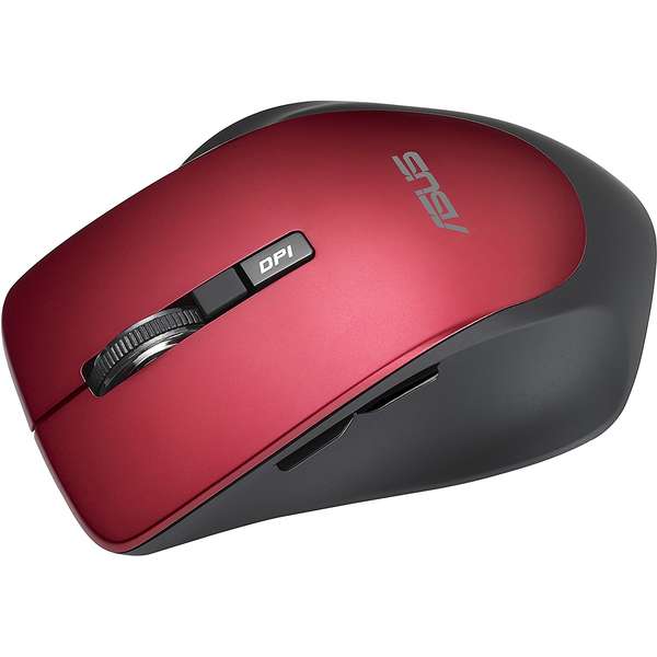 Mouse Asus WT425, wireless, 6 butoane, Red