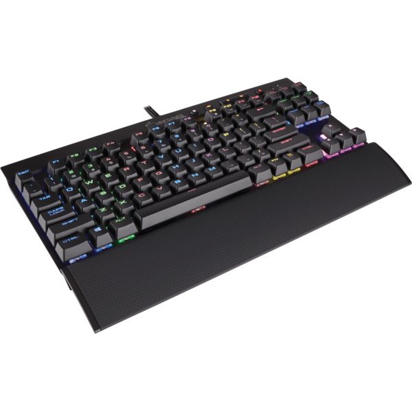 Tastatura Corsair K65 RGB Rapidfire, USB, Layout EU, Negru